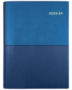 Collins Vanessa Financial Year 2023-2024 Diary A5 Day To Page Blue  (Min Order Qty: 10) 