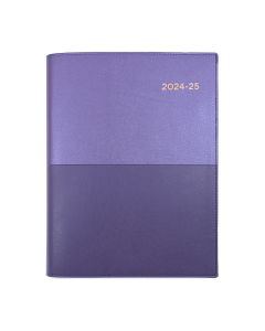 Collins Vanessa Financial Year 2024-2025 A4 Week to View Diary Purple (Order in Multiples of 5 Only) ***Available March 2024*** Special Order Item