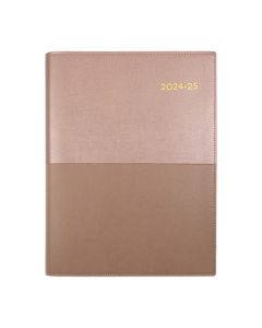 Collins Vanessa Financial Year 2024-2025 A4 Day to Page Diary Rose Gold (Order in Multiples of 5 Only) ***Available March 2024*** Special Order Item