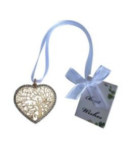 Wedding Keepsake Bridal Charm - Hollow Out Life Tree Heart Style Gold