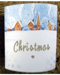 Christmas Paper Lantern with LEDs - Christmas Snow 