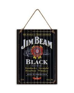Jim Beam Black 30x40cm Garage Sign Metal  (Min Order Qty 3)