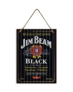 Jim Beam Black 30x40cm Garage Sign Metal (Min Order Qty 1)