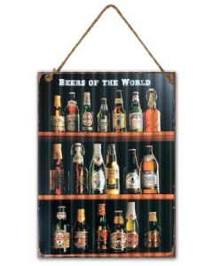 Beer of the World Garage Sign 30x40cm (Min Ord Qty 3) 
