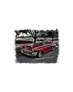 Red Chevrolet 30x40cm Garage Sign Metal (Min Order Qty 1)