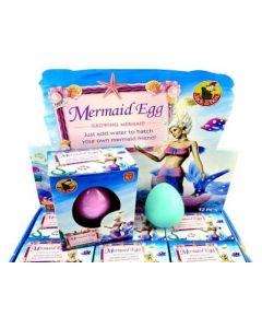 Growing Pet Mermaid Egg CDU of 12 (Min Order Qty: 1 )