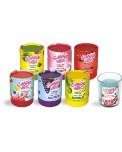 Summer Vibes Scented Glass Candle Pack of 12 (Min Order Qty 1)