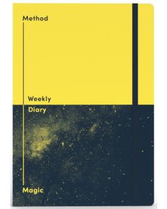 Jumble UNDATED Week to View Diary A5 160 Page Method & Magic Yellow (Order in Multiples of 2)
