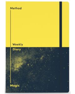 Jumble UNDATED Week to View Diary A5 160 Page Method & Magic Yellow (MOQ 1)