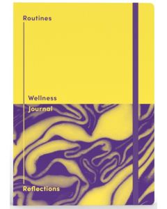 Jumble Journal A5 160 Page Routines & Reflections Yellow (MOQ 1)