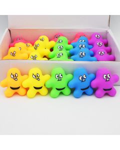 Mini Stress Man Assorted 7cm CDU of 24