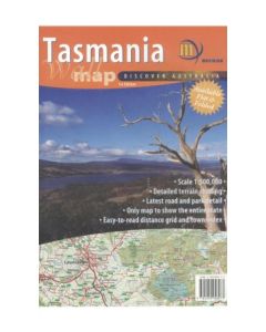 Meridian: Folded Tasmania Wall Map 