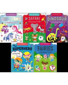 My Favourite Colouring Books Pack of 10 Assorted 