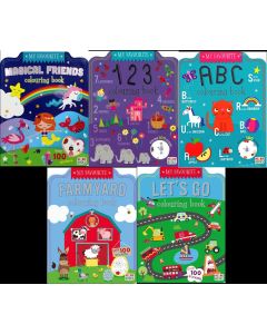 My Favourite Colouring Books Pack of 10 Assorted 