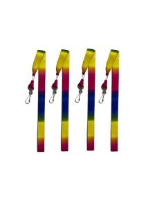 Rainbow Lanyards Pack of 12 (Min Order Qty 1)