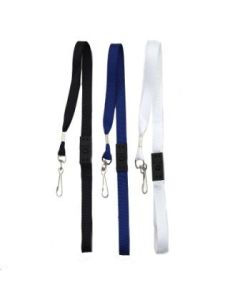 Solid Colour Lanyards - Pack of 12 (Min Order Qty 1 Pack)