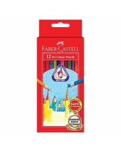 Faber Castell Tri-Grip Colour Pencils Assorted Pack of 12 (Min Order Qty 2)