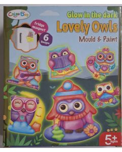 Mould & Paint Glow in the Dark Lovely Owls