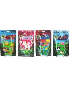 48 pce Jigsaw Puzzle Bags Assorted (Order in Multiples of 8)