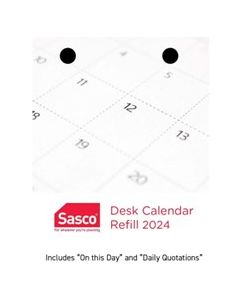 Sasco 2026 Desk Calendar Refill TOP Opening *Pre-Order Aug/Sept Delivery*