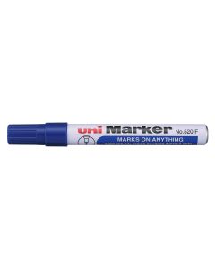 Uni-Ball 520 Marker Permanent Bullet Tip Blue Box of 12 (Min Order Qty 1) ***Special Offer - Pay for 12 & Receive 14*** Ends 30th April