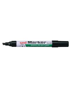 Uni-Ball 580 Marker Permanent Chisel Tip Black Box of 12 (Min Order Qty 1) ***Special Offer - Pay for 12 & Receive 14*** Ends 30th April