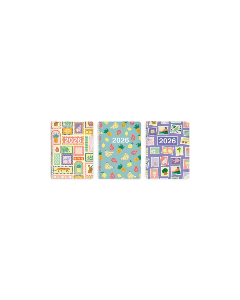 Cumberland 2026 Sasco Moda A5 Week to View Diary Assorted *Pre-Order Aug/Sept Delivery*