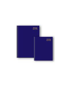 Cumberland 2026 Casebound A5 Day to Page Diary BLUE *Pre-Order Aug/Sept Delivery*