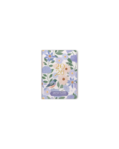 Cumberland 2026 Monthly Pocket Planner 17 Months 114x165mm BIRDS & BLOOMS *Pre-Order Aug/Sept Delivery*