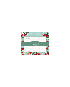 Cumberland 2026 Magnetic Monthly Pad 17 Months 244x216mm FRUIT & FLORA *Pre-Order Aug/Sept Delivery*