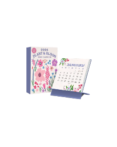 Cumberland 2026 12 Month Desk Calendar 104x142mm PLANT & BLOOM *Pre-Order Aug/Sept Delivery*
