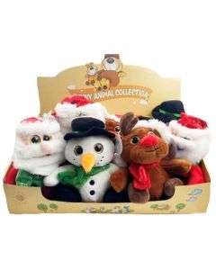 Xmas Plush Assorted CDU of 9 