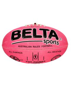 Footy Size 1 Fluro Pink Synthetic Textured Rubber C10 (5-7 Years)