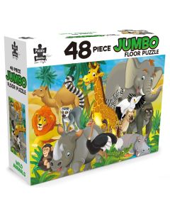 48 Piece Jumbo Floor Puzzle Wild Animals