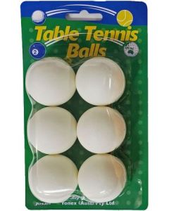 Table Tennis Balls Pack of 6 (Min Order Qty 3)