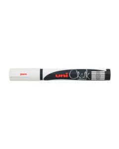 Uni Chalk Medium White (Min Order Qty 1)