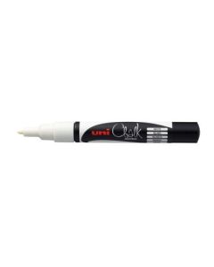UNI Fine Bullet Tip Liquid Chalk Marker - White (Min Order Qty: 1)