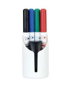 Quartet Accessories Cup with 4 Markers and Eraser (Min Order Qty: 2)