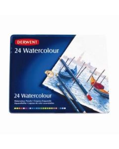Derwent Pencils Watercolour Tin of 24 (Min Ord Qty 1)