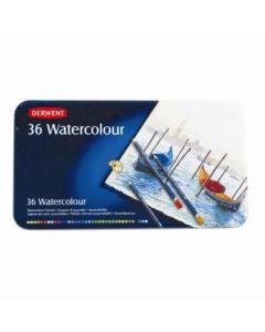 Derwent Pencils Watercolour Tin of 36 (Min Ord Qty 1)