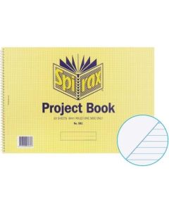 Spirax 581 Project Book 252x360mm 20 Leaf 40 Page (Order in Multiples of 5)