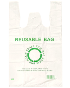 Reusable Carry Bag Large 550x330mm 40UM Box of 500  (Min Order Qty 1)