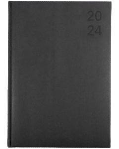 Collins 2024 Calendar Year Diary - Silhouette A4 Day to Page Charcoal (Min Order Qty 5) 