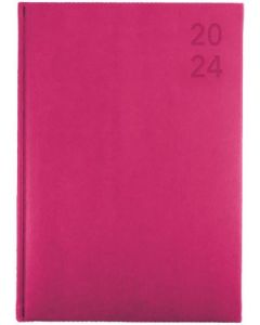 Collins 2024 Calendar Year Diary - Silhouette A4 Day to Page Pink (Min Order Qty 5) 