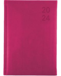 Collins 2024 Calendar Year Diary - Silhouette A5 Day to Page Pink (Min Order Qty 5) 