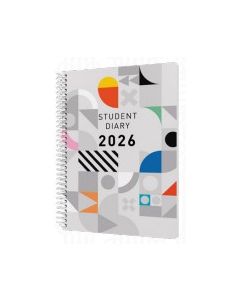  Collins 2026 A5 Week to View, Spiral Bound Student Diary Geo Triangle *Pre-Order Aug/Sept Delivery*
