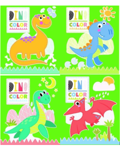 Colouring Books Dinosaurs Assorted - Packs of 12 (Min Ord Qty Pack of 12)