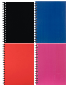 Spirax 512 Hardcover Notebook A4 200 page Assorted (Order in Multiples of 4)