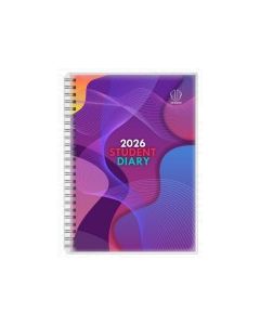 Upward 2026 B5 Week to View Wire-O Student Diary Purple *Pre-Order Aug/Sept Delivery*
