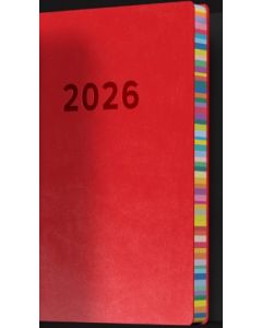 Collins 2026 Edge Rainbow A5 Week to View RED (SPECIAL ORDER - MOQ 5) *Pre-Order Aug/Sept Delivery*